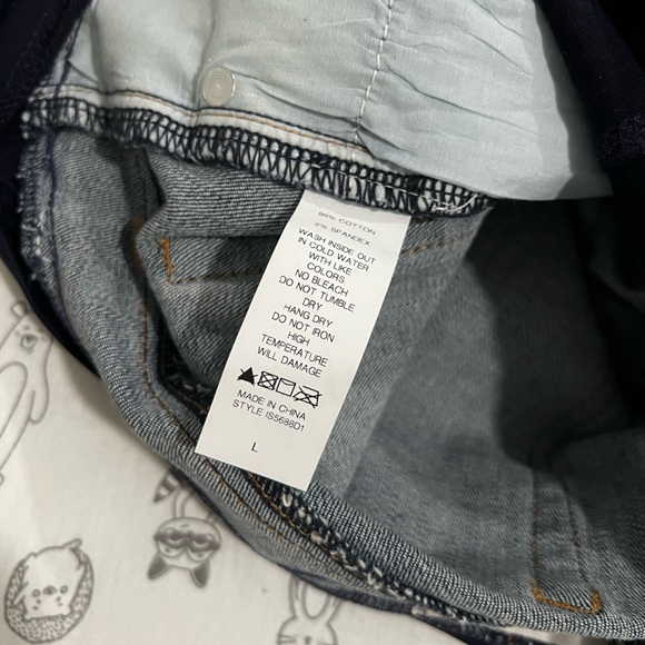 Crochet Trim Denim Shorts (Maternity L) - Picture 5 of 5